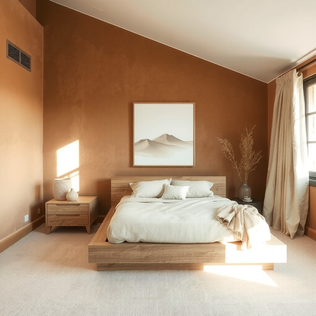 Sanctuary of Stone and Soil: Designing an Earthy Bedroom