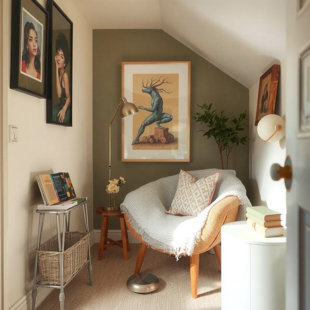 Cozy reading nook
