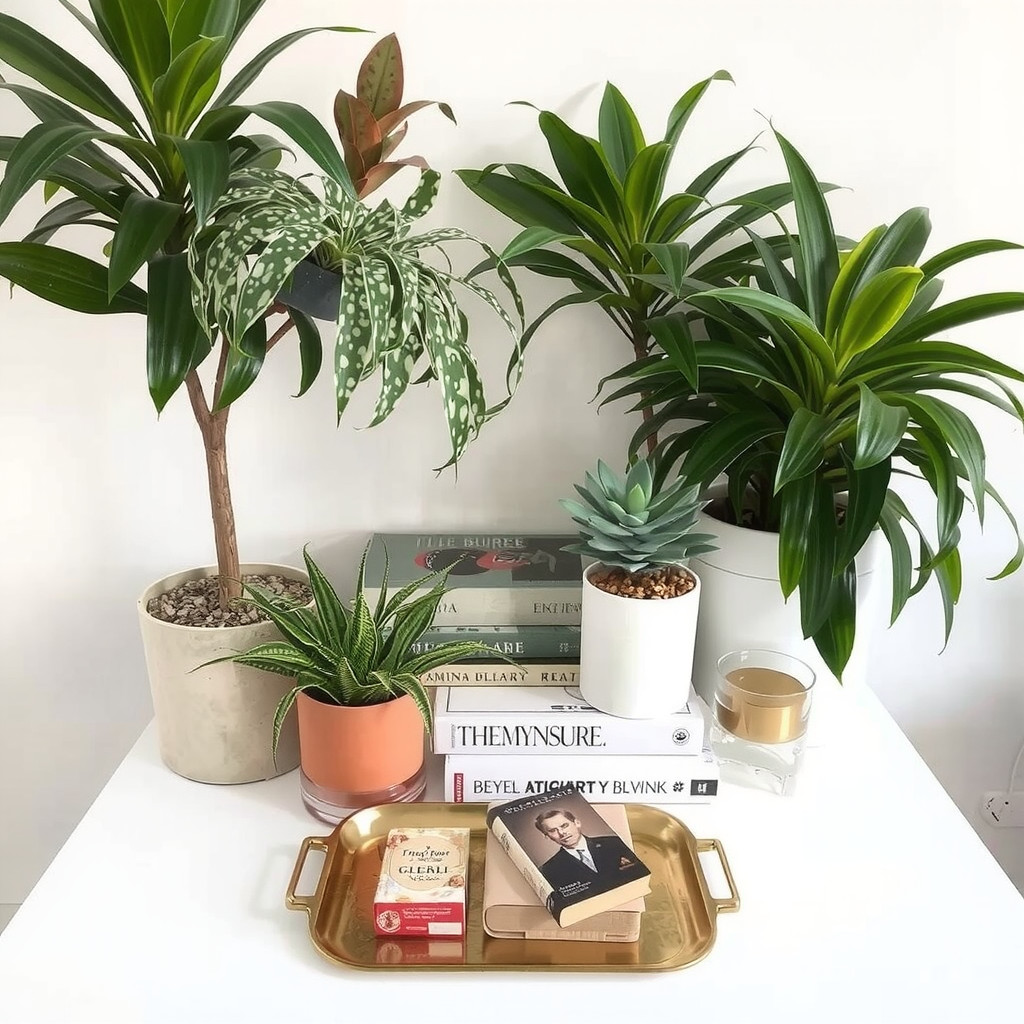 Collection of low maintenance plants