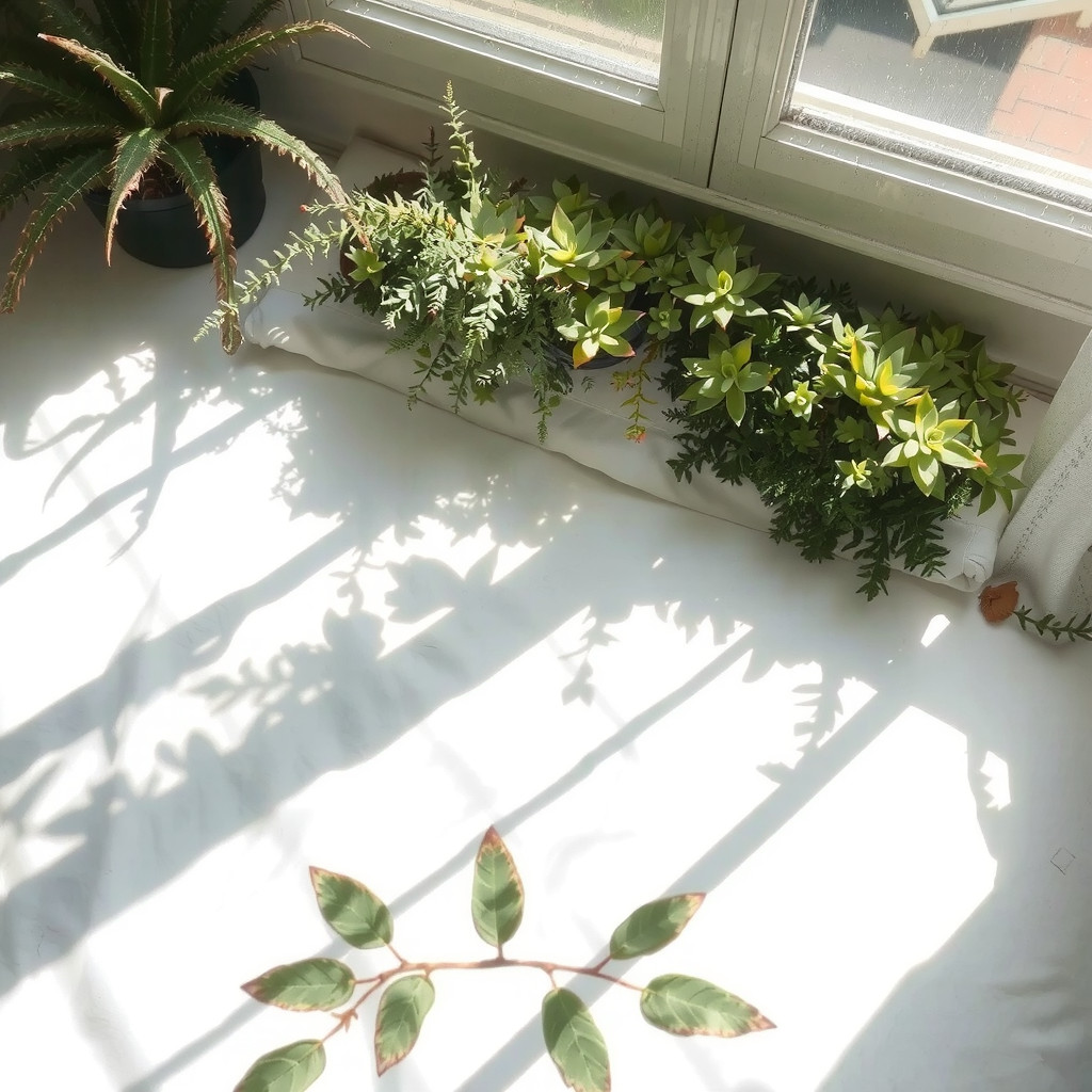 Sunlight filtering through leaves