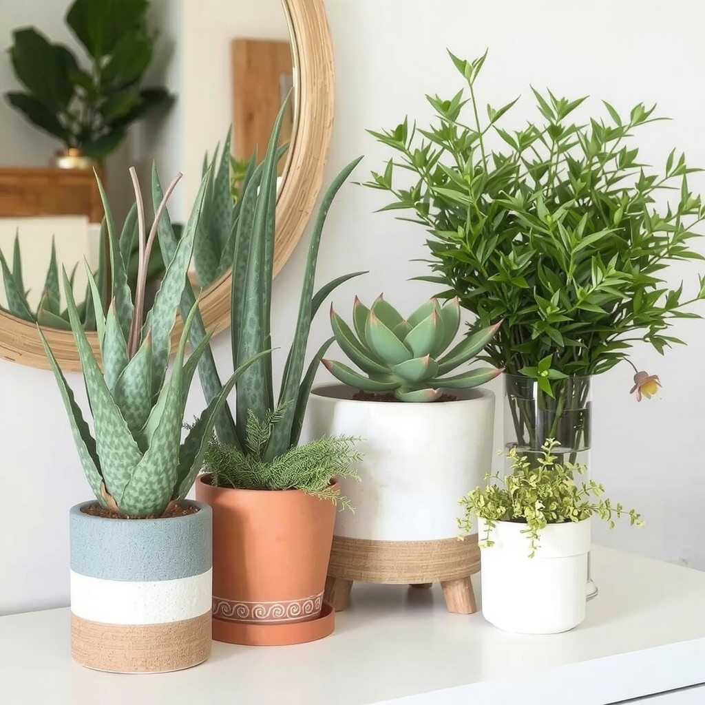 Collection of hardy bedroom plants