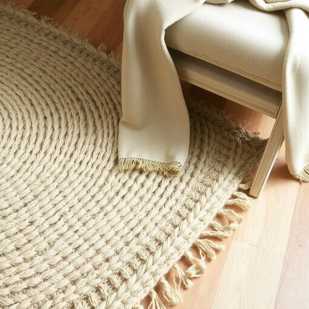 Close up of textured fabrics