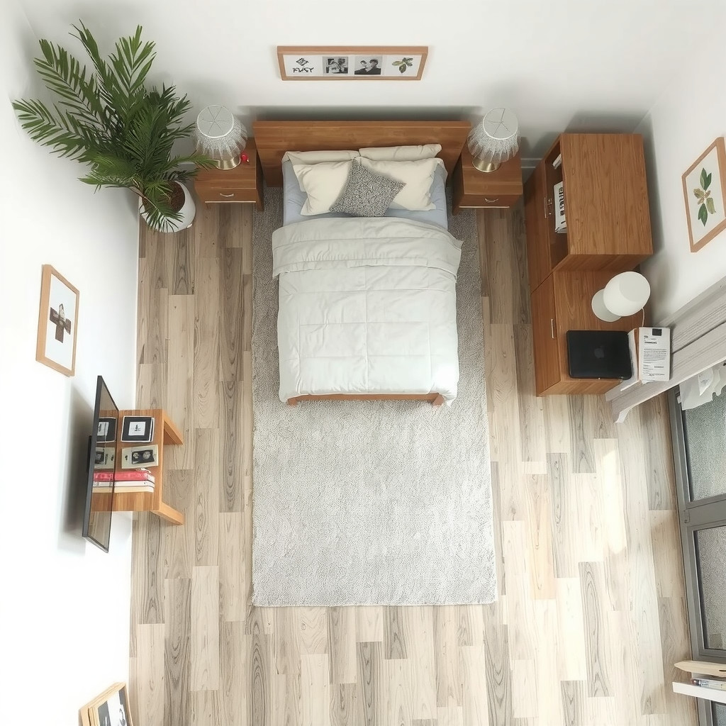 Zoned open plan living area