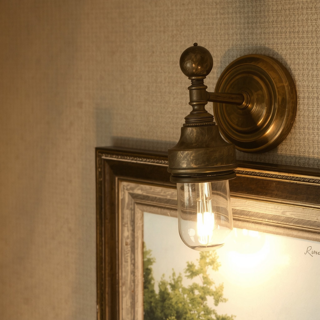 Brass picture light usage