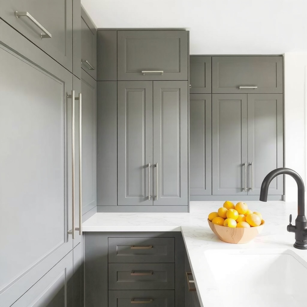 Minimalist kitchen materials with stone and wood