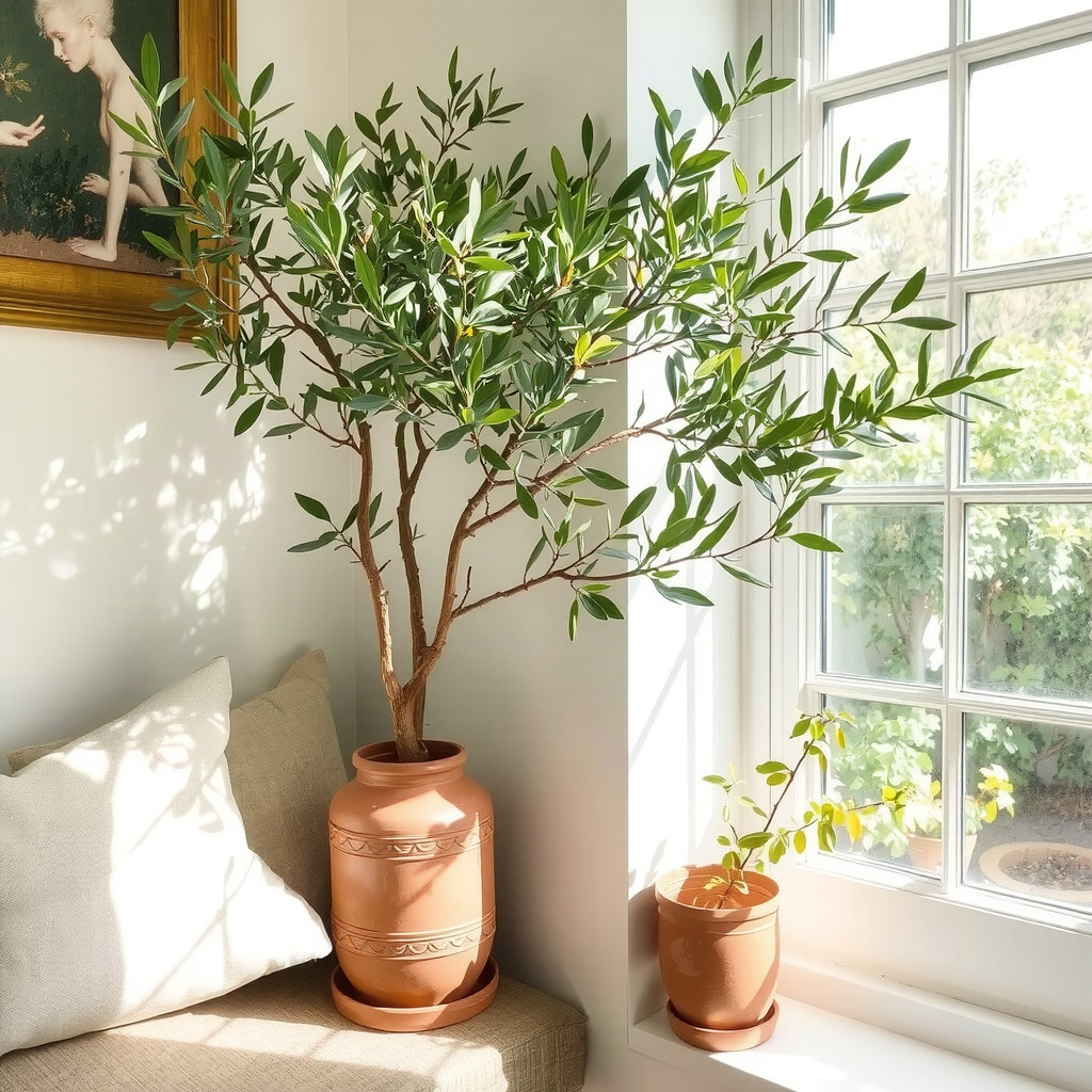 Large indoor olive tree