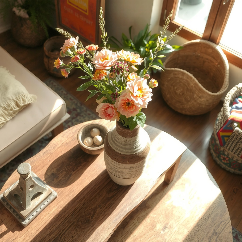 Rustic wooden furniture